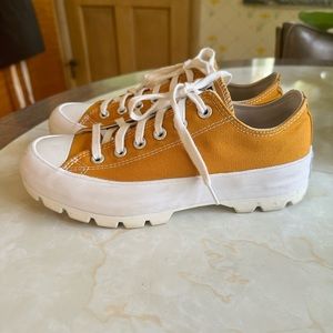 Converse Chuck Taylor Lugged in Orange size 7.5 (38 Eur) platform edition